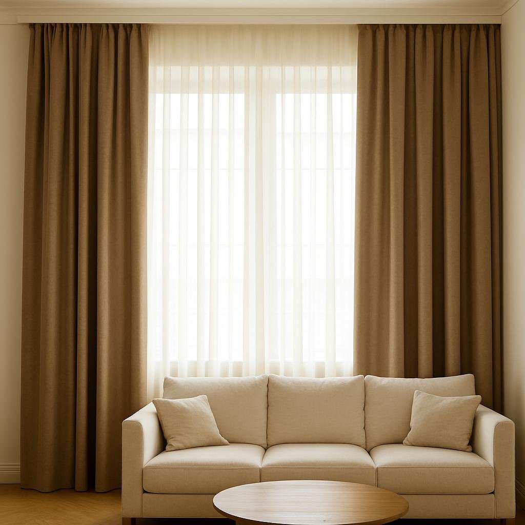 Paneelgordijnen in modern interieur